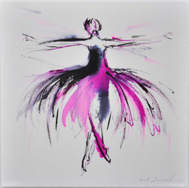 Картина под названием "On ne peut pas m'ar…" - M Zemanova, Подлинное произведение искусства, Чернила Установлен на Деревянна…