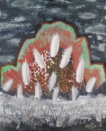 Картина под названием "Arboretum XV" - Ma Palet, Подлинное произведение искусства, Акрил Установлен на Деревянная рама для н…