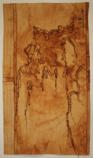 INIS Art textile intitulée "INIS" par Elizabeth Michellod-Dutheil (Membre Jam/, Œuvre d'art originale,
