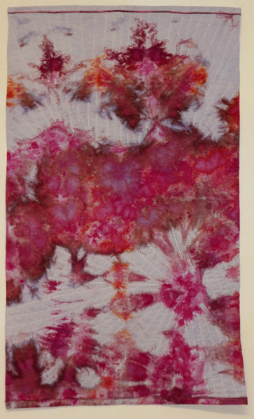 ROSEÏNE Art textile intitulée "ROSEÏNE" par Elizabeth Michellod-Dutheil (Membre Jam/, Œuvre d'art originale,