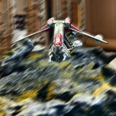 Fotografía titulada "gunship starwars 2" por Maak Bran, Obra de arte original, Fotografía digital