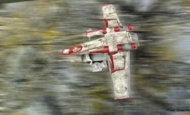 Photographie intitulée "gunship starwars 3" par Maak Bran, Œuvre d'art originale, Photographie numérique