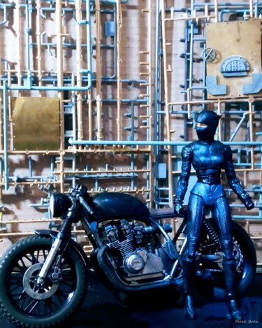 Fotografie mit dem Titel "Gotham motorcycle c…" von Maak Bran, Original-Kunstwerk, Digitale Fotografie