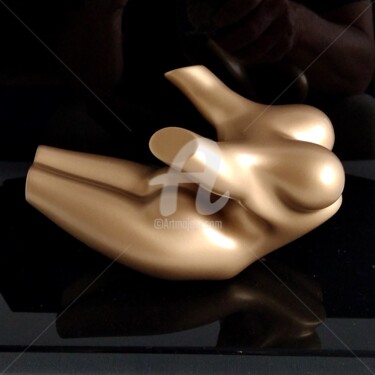 Sculpture titled "Gymnast number 3 go…" by Maas Tiir, Original Artwork, Resin