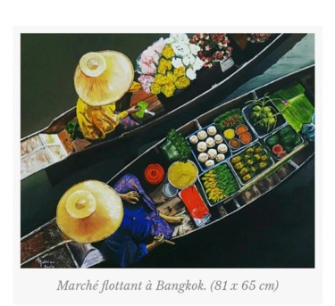 "Marché flottant." başlıklı Tablo Måthias Fouin-Marchenko tarafından, Orijinal sanat