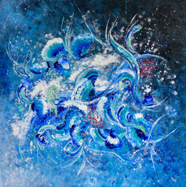 Painting titled "Maelstrom" by Mab Carratier, Original Artwork, Acrylic