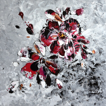 Peinture intitulée "Wilted flowers" par Mab Carratier, Œuvre d'art originale, Acrylique Monté sur Châssis en bois