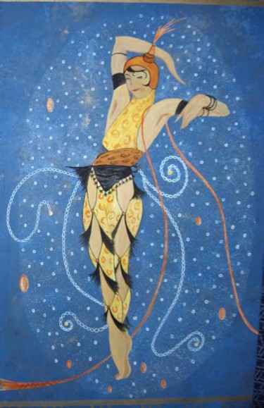 Painting titled "Mabdeco : le danseur" by Mabdeco, Original Artwork, Oil