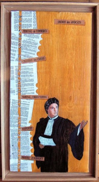 Painting titled "l'avocat" by Mabdeco, Original Artwork