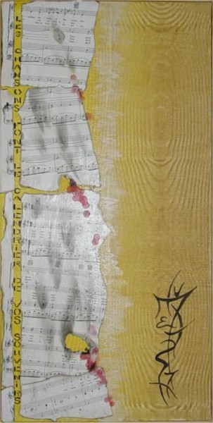 Painting titled "La musique 7 notes…" by Mabdeco, Original Artwork