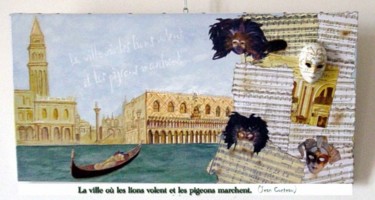 Installation intitulée "Venise" par Mabdeco, Œuvre d'art originale