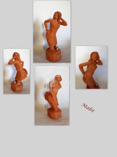 Скульптура под названием "fanny" - Mabé, Подлинное произведение искусства, Терракота