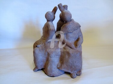 Sculpture intitulée "Les Grâces de Loctu…" par Mabé, Œuvre d'art originale, Terre cuite