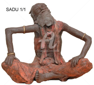 Rzeźba zatytułowany „Sadu oeuvre origina…” autorstwa Mabé, Oryginalna praca, Terakota