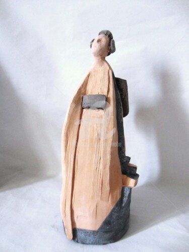 Скульптура под названием "kanasawa" - Mabé, Подлинное произведение искусства, Терракота