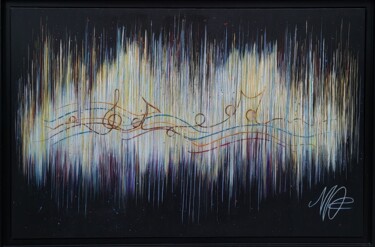 Painting titled "Symphonie Déposé AD…" by Mac.Cadart, Original Artwork, Acrylic Mounted on Wood Stretcher frame