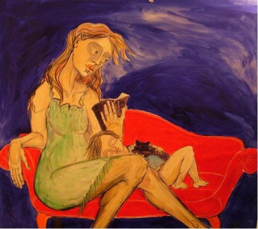 Pintura titulada "El sillon Rojo" por Macafernandezguzman, Obra de arte original