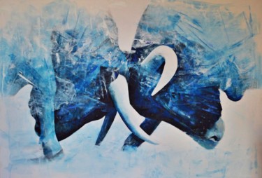 Painting titled "6-polar-bortex-" by Ricardo Pommer, Original Artwork