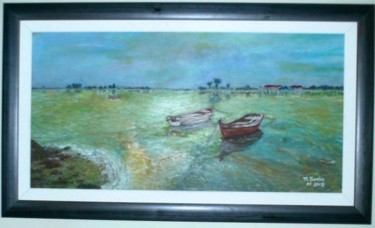 Painting titled "Barreiro" by Machado Dos Santos, Original Artwork