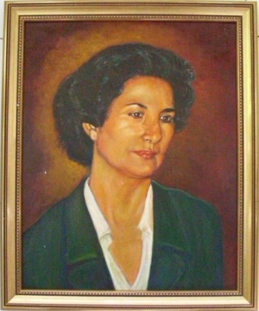 Painting titled "Mãe - 40" by Machado Dos Santos, Original Artwork