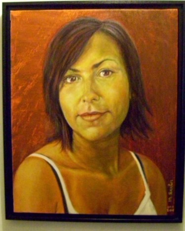 Painting titled "Minha filhota Sofia…" by Machado Dos Santos, Original Artwork