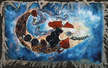 Painting titled "Rêves sur les Flots…" by Macha Volodina, Original Artwork, Other