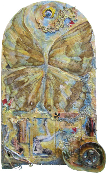 Peinture intitulée "La pluie et le beau…" par Macha Volodina, Œuvre d'art originale, Huile