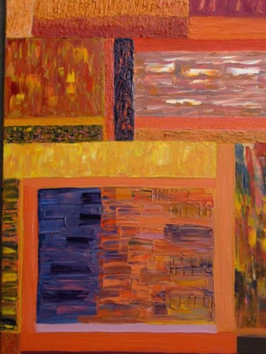 Painting titled "Patchwork" by Laurence Machils, Original Artwork