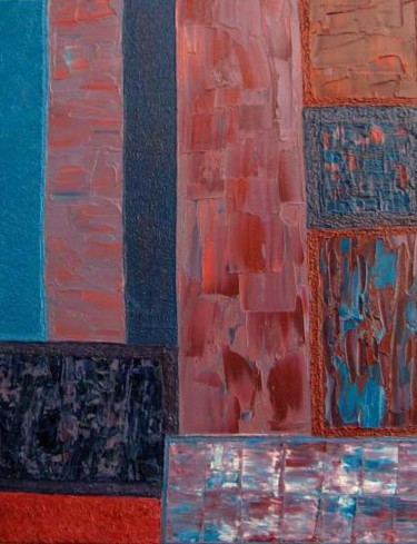 Peinture intitulée "Patchwork 2" par Laurence Machils, Œuvre d'art originale