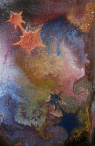 Painting titled "Féerie" by Laurence Machils, Original Artwork