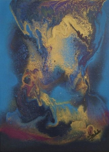 Painting titled "Chimère" by Laurence Machils, Original Artwork