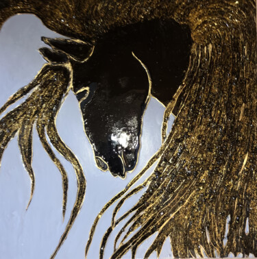 Malarstwo zatytułowany „fairy horse” autorstwa Machnolga, Oryginalna praca, Akryl Zamontowany na Drewniana rama noszy