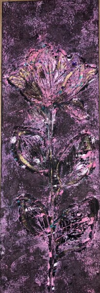 Картина под названием "magic flower" - Machnolga, Подлинное произведение искусства, Акрил Установлен на Деревянная рама для…