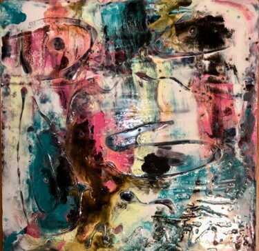 Картина под названием "no transition" - Machnolga, Подлинное произведение искусства, Акрил Установлен на Деревянная панель