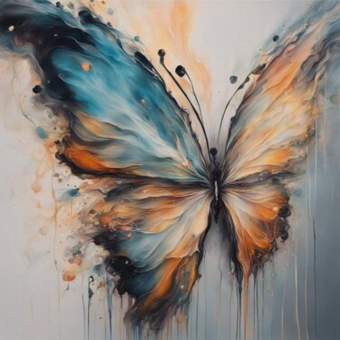 Arte digital titulada "Butterfly" por Machnolga, Obra de arte original, Pintura Digital