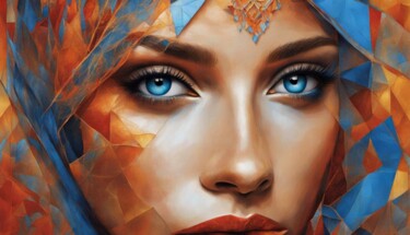 Digital Arts titled "Beautiful eyes" by Machnolga, Original Artwork, Digital Painting