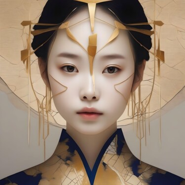 Digitale Kunst getiteld "Minato" door Machnolga, Origineel Kunstwerk, Digitaal Schilderwerk