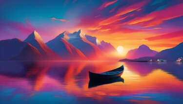Grafika cyfrowa / sztuka generowana cyfrowo zatytułowany „sunset 3” autorstwa Machnolga, Oryginalna praca, Malarstwo cyfrowe