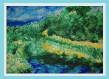 Malarstwo zatytułowany „La riviere misterie…” autorstwa Maciej Królikowski, Oryginalna praca