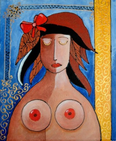 Painting titled "Woman III" by Maciej Hajnos, Original Artwork