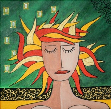 Painting titled "Woman IV" by Maciej Hajnos, Original Artwork