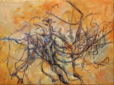Pintura titulada "On the grass withou…" por Maciej Szczurek-Maksymiuk, Obra de arte original, Acrílico