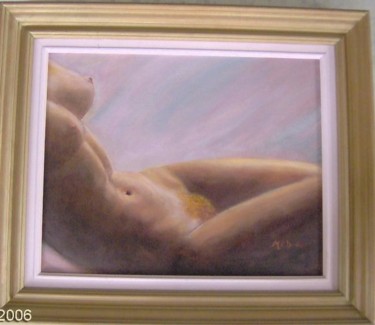 Peinture intitulée "douceur rousse - ve…" par Maclade, Œuvre d'art originale, Huile
