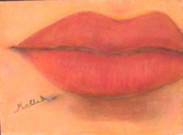 Peinture intitulée "bouche féminine" par Maclade, Œuvre d'art originale, Huile