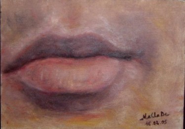 Peinture intitulée "Bouche séducteur" par Maclade, Œuvre d'art originale, Huile