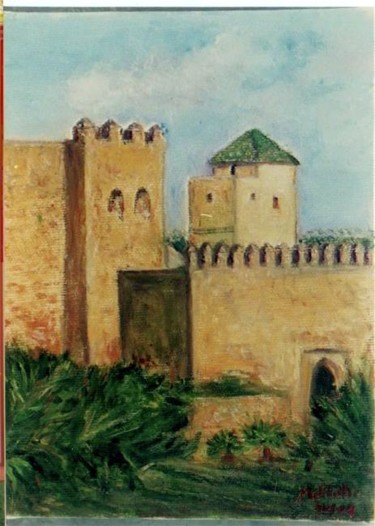 Peinture intitulée "Oudayas à Rabat (ve…" par Maclade, Œuvre d'art originale, Huile
