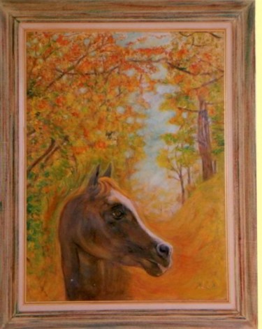 Painting titled "Allée Cavalière (ve…" by Maclade, Original Artwork, Other