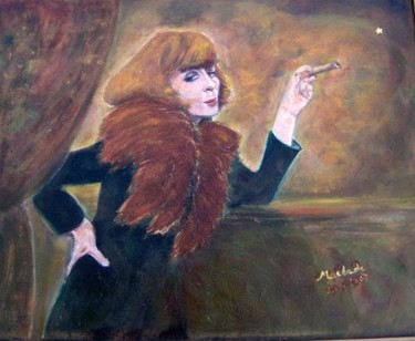 Painting titled "Portrait Sonia Ryki…" by Maclade, Original Artwork, Oil