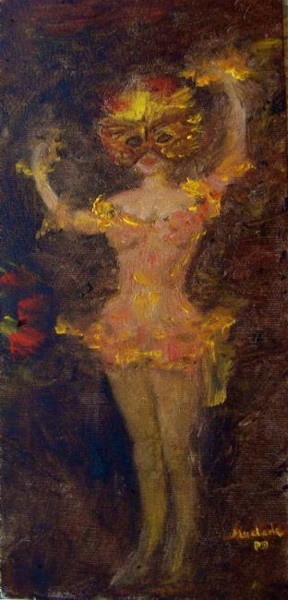 Painting titled "Carioca" by Maclade, Original Artwork, Oil