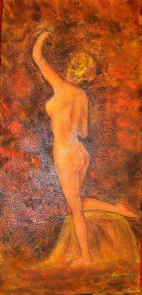 Painting titled "Nu artistique fémin…" by Maclade, Original Artwork, Oil